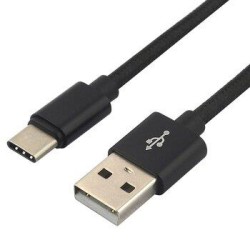 Kabel USB-A - USB-C everActive CBB-0.3CB 0,3m czarny | PartsPC.pl