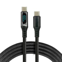 Kabel USB-C - USB-C everActive CBB-1PD5L 1m 100W wbudowany w… | PartsPC.pl