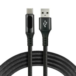 Kabel USB - USB-C everActive CBB-1CBL 1m 3A wbudowany wyświe… | PartsPC.pl