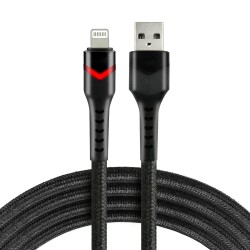 Kabel USB - Lightning everActive CBB-1IBR 1m 2,4A RGB LED cz… | PartsPC.pl