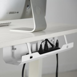 Organizer kabli i przewodów Ergo Office ER-431 W podbiurkowy biały