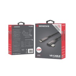 Kabel Genesis USB-C M/M 3.1 Gen 2 5M 10GB/S PD 60W VR Czarny… | PartsPC.pl