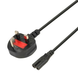 Kabel zasilający iBOX IKZ3 VDE, 1,8m, IEC320 C7, wtyczka UK… | PartsPC.pl