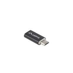 Adapter Lanberg USB type-C(F) - micro USB-B(M) czarny | PartsPC.pl