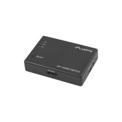 Switch HDMI Lanberg 3x HDMI + port micro USB czarny | PartsPC.pl
