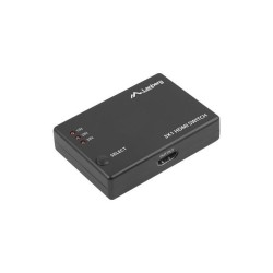 Switch HDMI Lanberg 3x HDMI + port micro USB czarny | PartsPC.pl