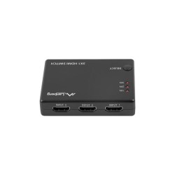 Switch HDMI Lanberg 3x HDMI + port micro USB czarny | PartsPC.pl
