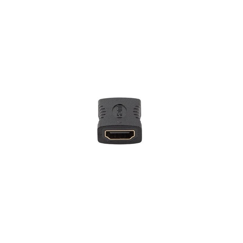 Adapter Lanberg HDMI(F)- HDMI(F) 4K beczka czarny | PartsPC.pl