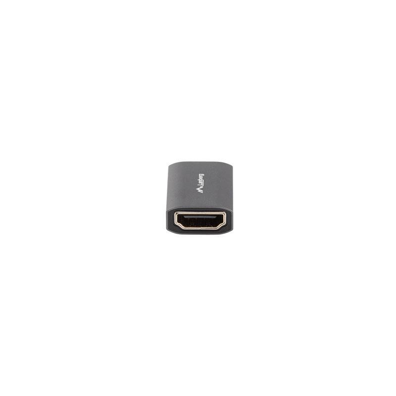 Adapter Lanberg HDMI(F)- HDMI(F) 8K beczka srebrna aluminium… | PartsPC.pl