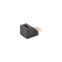 Adapter Lanberg HDMI(M) - HDMI(F) 4K kątowy góra czarny | PartsPC.pl