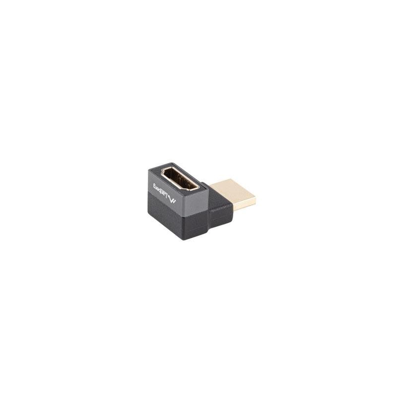 Adapter Lanberg HDMI(F)- HDMI(F) 8K kątowy góra aluminimum s… | PartsPC.pl