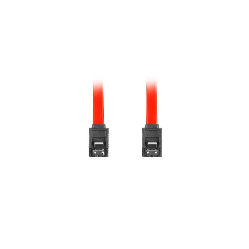 Kabel SATA Lanberg DATA II (3Gb/s) F/F 0,5m metalowe zatrzas… | PartsPC.pl