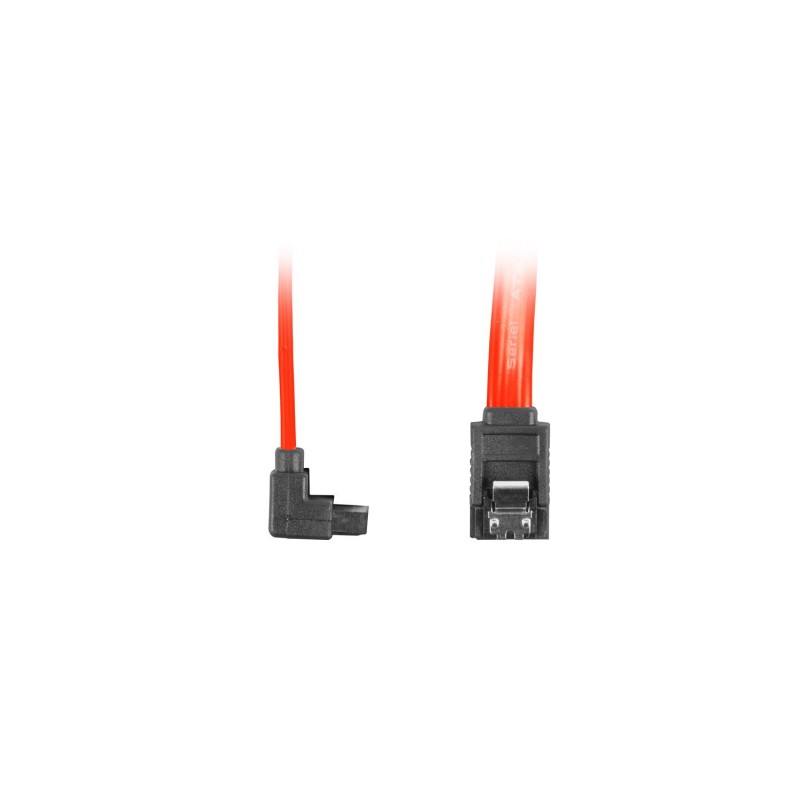 Kabel SATA Lanberg DATA II (3Gb/s) F/F 1m kątowy metalowe za… | PartsPC.pl