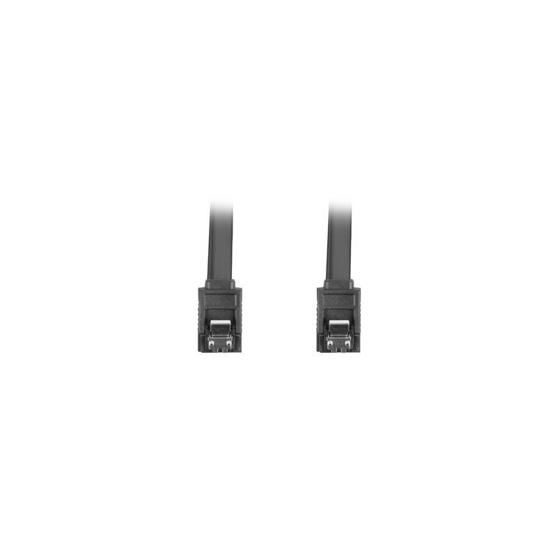 Kabel SATA Lanberg DATA III (6Gb/s) F/F 0,5m metalowe zatrza… | PartsPC.pl