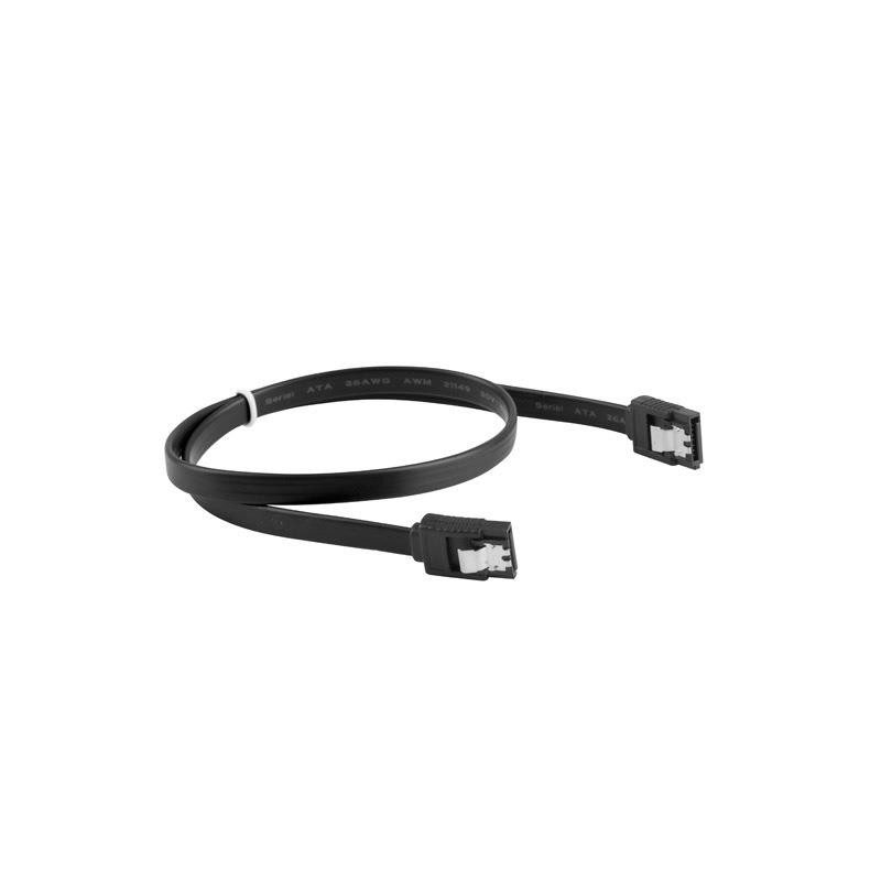 Kabel SATA Lanberg DATA III (6Gb/s) F/F 0,5m metalowe zatrza… | PartsPC.pl