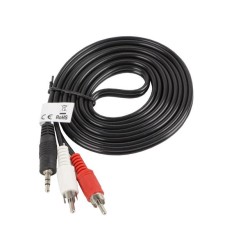Kabel audio Lanberg stereo minijack - 2x Chinch M/M 2m | PartsPC.pl