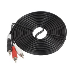 Kabel audio Lanberg stereo minijack - 2x Chinch M/M 5m | PartsPC.pl