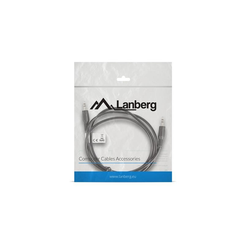 Kabel audio Lanberg stereo minijack - minijack M/M 1,2m | PartsPC.pl