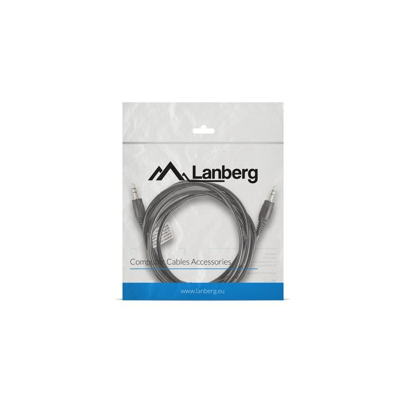 Kabel audio Lanberg stereo minijack - minijack M/M 2m | PartsPC.pl