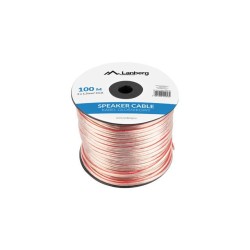 Kabel głośnikowy Lanberg 2x1.5mm2 100m przezroczysty | PartsPC.pl