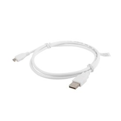 Kabel USB 2.0 Lanberg micro AM-MBM5P 1m biały | PartsPC.pl