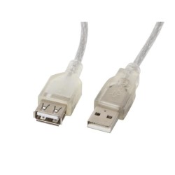 Przedłużacz USB 2.0 Lanberg AM-AF 1,8m Ferryt transparenty… | PartsPC.pl
