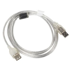 Przedłużacz USB 2.0 Lanberg AM-AF 1,8m Ferryt transparenty… | PartsPC.pl