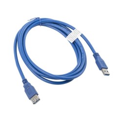 Przedłużacz USB 3.0 Lanberg AM-AF 1,8m niebieski | PartsPC.pl
