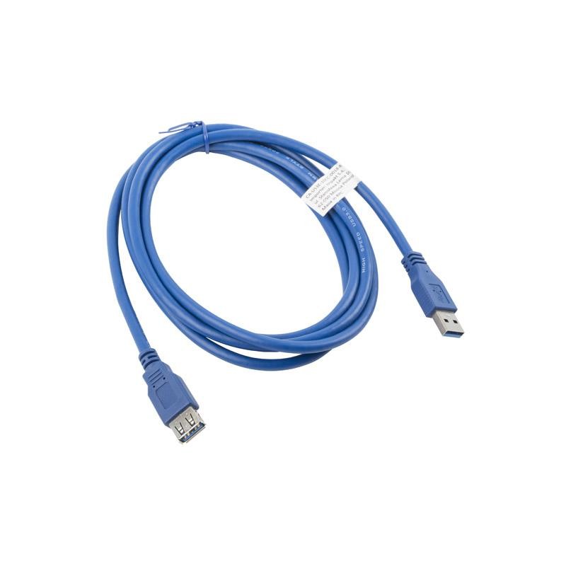 Przedłużacz USB 3.0 Lanberg AM-AF 1,8m niebieski | PartsPC.pl