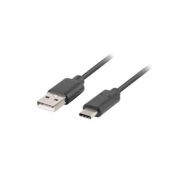 Kabel USB 2.0 Lanberg Type-C(M) - AM 1m czarny QC 3.0 | PartsPC.pl