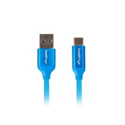 Kabel USB 2.0 Lanberg Premium Type-C(M) - A(M) 1m niebieski … | PartsPC.pl