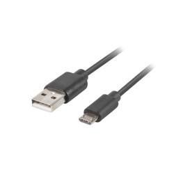 Kabel USB 2.0 Lanberg micro BM-AM 1,8m QC 3.0 czarny | PartsPC.pl