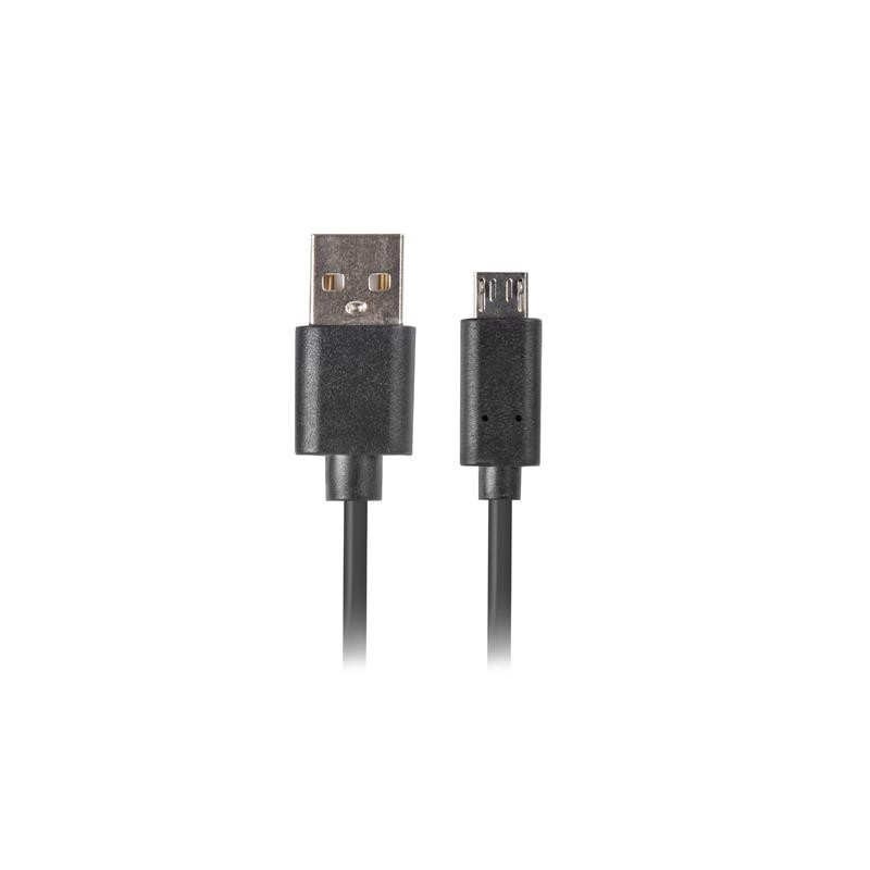 Kabel USB 2.0 Lanberg micro BM-AM 1,8m QC 3.0 czarny | PartsPC.pl