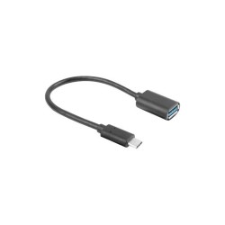 Kabel USB 3.1 Lanberg USB type-C(M) 3.1 - USB-A(F) 0,15m... | PartsPC.pl