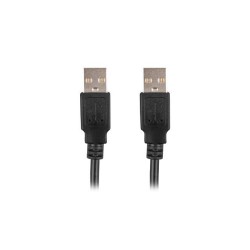 Kabel USB 2.0 Lanberg AM-AM 1m czarny | PartsPC.pl