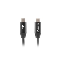 Kabel USB 2.0 Lanberg Type-C M/M 0,5m czarny premium QC 4.0 … | PartsPC.pl