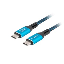Kabel Lanberg USB-C M/M USB4 1,5m 240W 8K 60Hz czarno-niebie… | PartsPC.pl