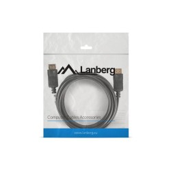 Kabel DisplayPort Lanberg M/M 3m 4K v1.2 czarny | PartsPC.pl