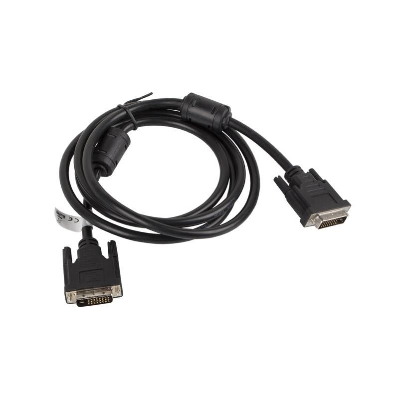 Kabel DVI Lanberg DVI-D (24+1) M/M 1,8m czarny | PartsPC.pl