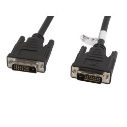Kabel DVI Lanberg DVI-D (24+1) M/M 3m czarny | PartsPC.pl