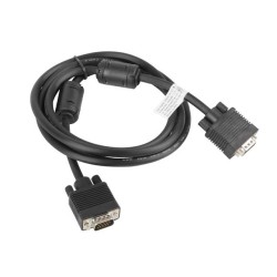 Kabel VGA Lanberg M/M 1,8m Ekran Ferryt czarny | PartsPC.pl