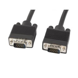Kabel VGA Lanberg M/M 10m Ekran Ferryt czarny | PartsPC.pl