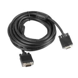 Kabel VGA Lanberg M/M 5m Ekran Ferryt czarny | PartsPC.pl