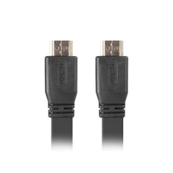 Kabel HDMI Lanberg M/M v2.0 0,5m czarny flat | PartsPC.pl