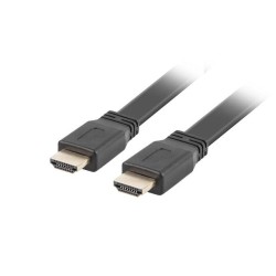 Kabel HDMI Lanberg M/M v2.0 3m czarny flat | PartsPC.pl