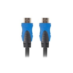 Kabel HDMI Lanberg M/M v2.0 4K 0,5m czarno-niebieski | PartsPC.pl