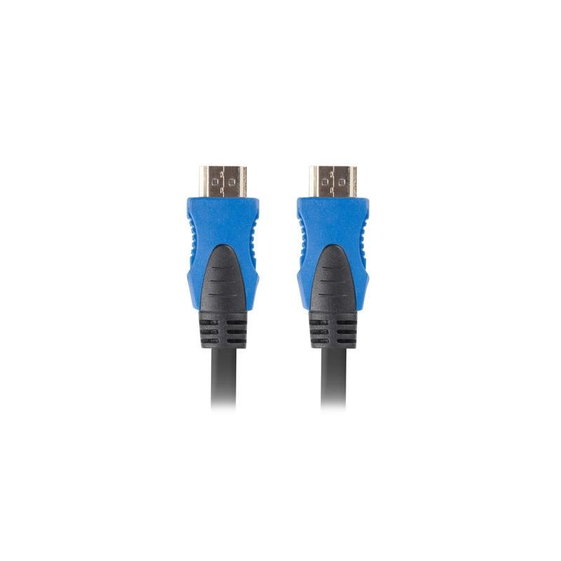 Kabel HDMI Lanberg M/M v2.0 4K 0,5m czarno-niebieski | PartsPC.pl