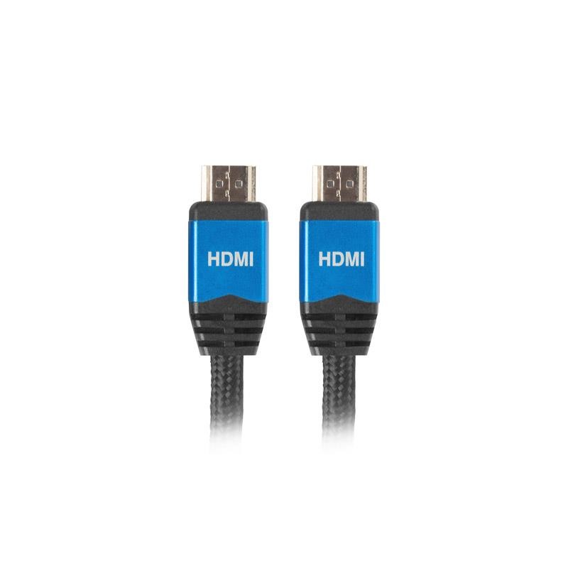 Kabel HDMI Lanberg Premium M/M v2.0 3m czarno-niebieski | PartsPC.pl