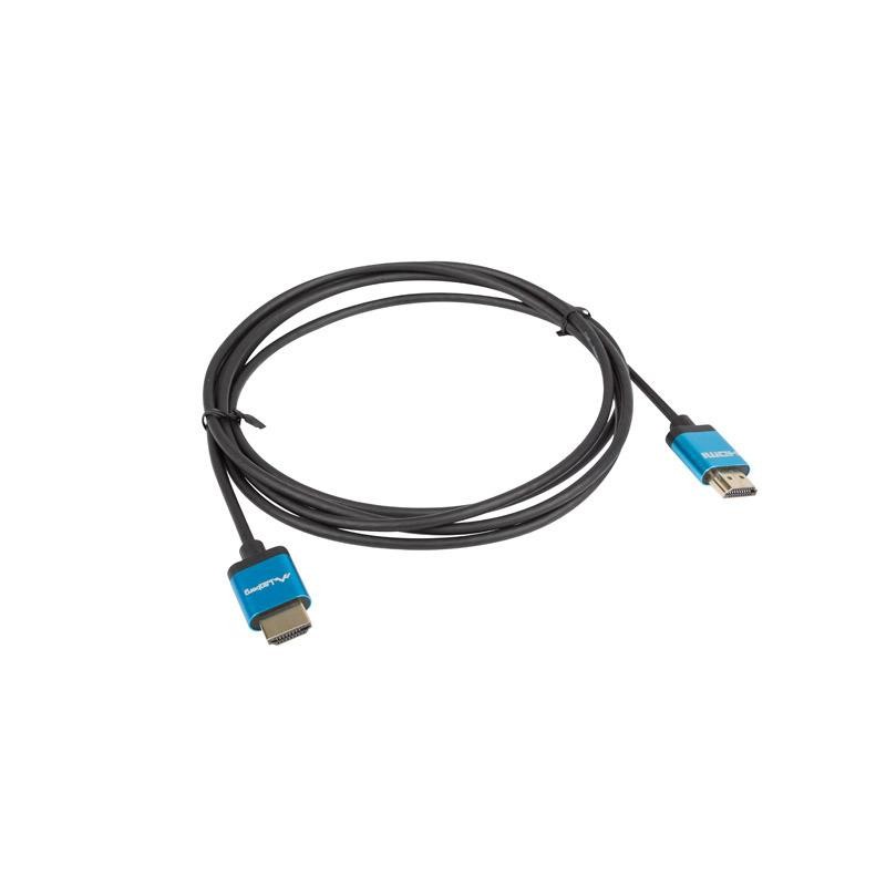 Kabel HDMI Lanberg M/M v2.0 1m 4K slim czarno-niebieski | PartsPC.pl