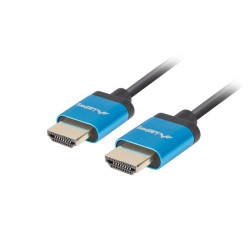 Kabel HDMI Lanberg M/M v2.0 1,8m 4K slim czarny | PartsPC.pl